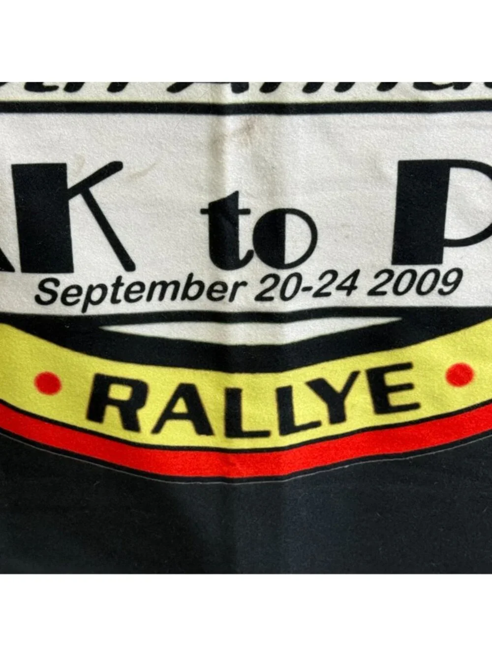 2009 Peak to Peak Rallye Colorado Springs Souvenir Blanket 48x58